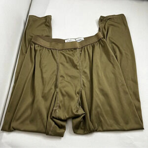 Milliken Base Layer Drawers Medium Cold Weather Light Weight Olive Green Pants